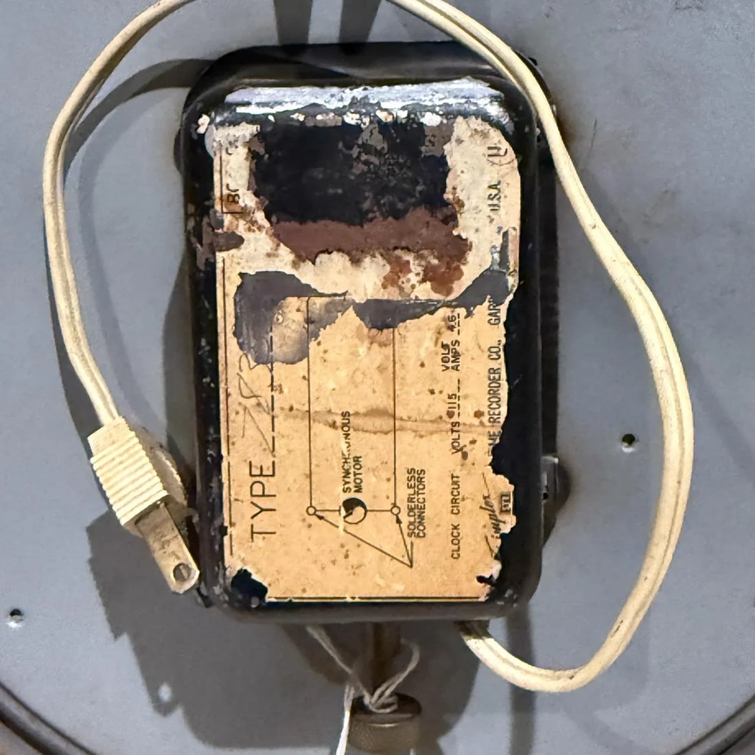 Mid Century Simplex Round Electric Wall Clock - 8