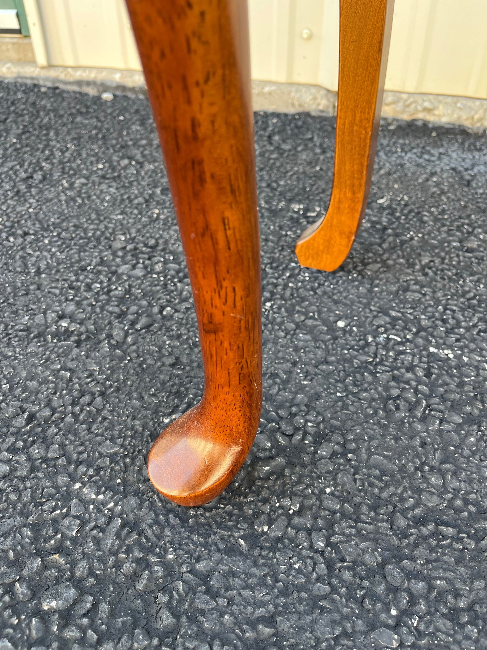 Single Drawer Cherry Entryway Console Table With Mirror - 4