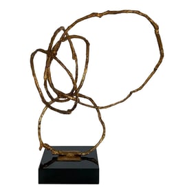 Revelation Abstract Modern Gold Tayla Sculpture