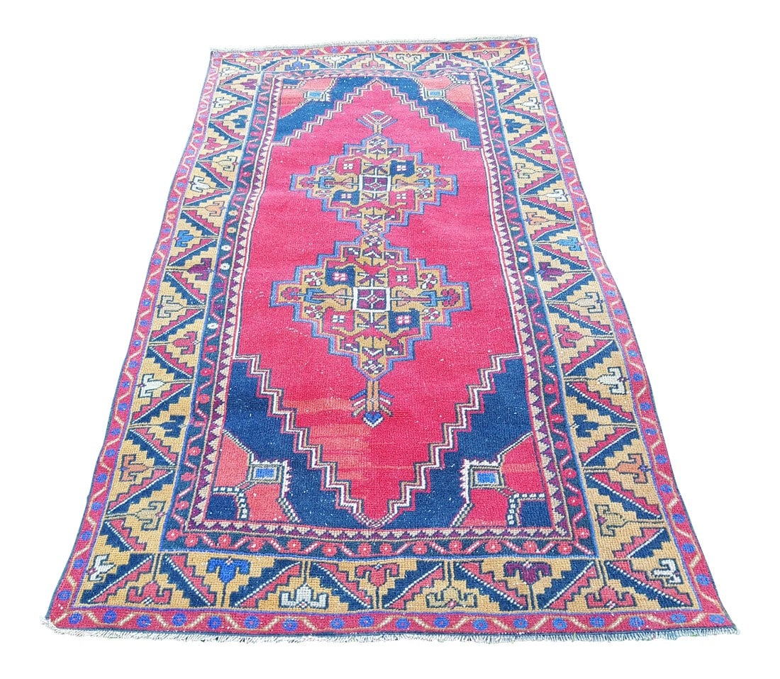 Oriental Turkish Oushak , Rug, Handknotted Wool 3'10" X 6'9" (1 of 10)