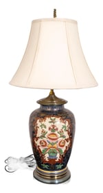 Wildwood Chinoiserie Cloisonné Crackle Porcelain Table Lamp