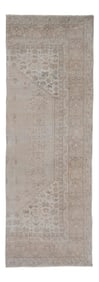 Distressed Turkish Oushak Runner 3'3" X 9'4"