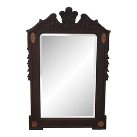 Regency Style Carved Mahogany Frame Mirror