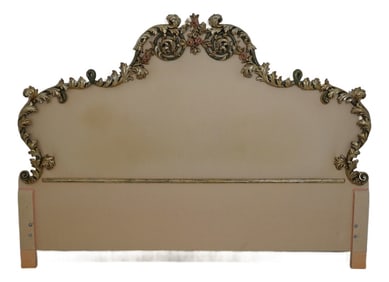 Chelini Giovanni Rococo Style King Size Upholstered Headboard