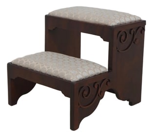 Chippendale Style Mahogany Bedsteps