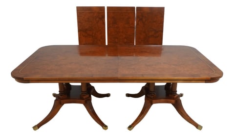 Francisco Malon Giemme Burl Walnut Dining Table
