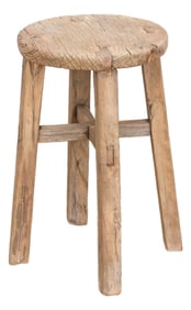 Wabi Sabi Antique Wood Stool