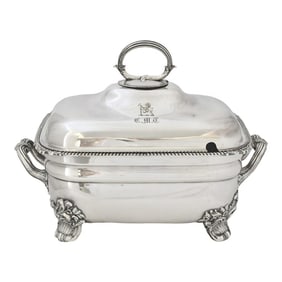 Large Antique Mappin & Webb Warming Dish