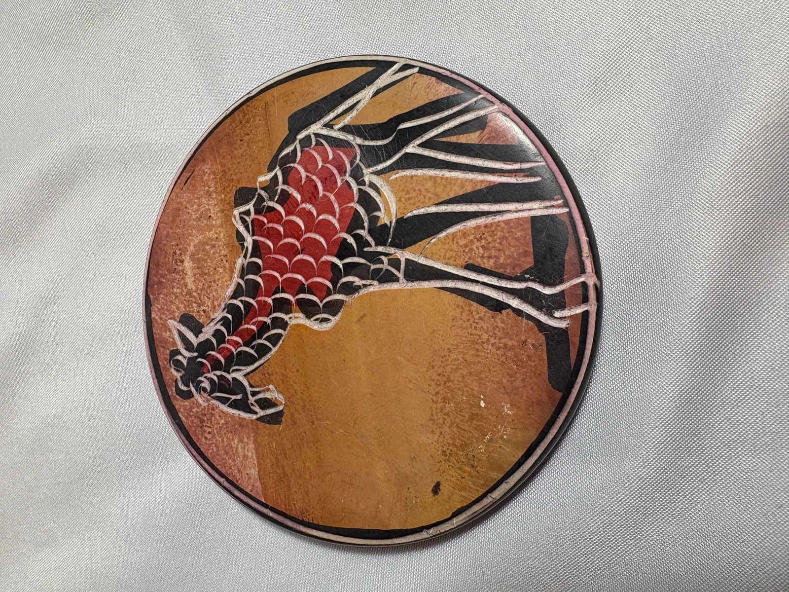 African Clay Sculpted Heavy Coaster Set Illustrating Various African Animal. - 4