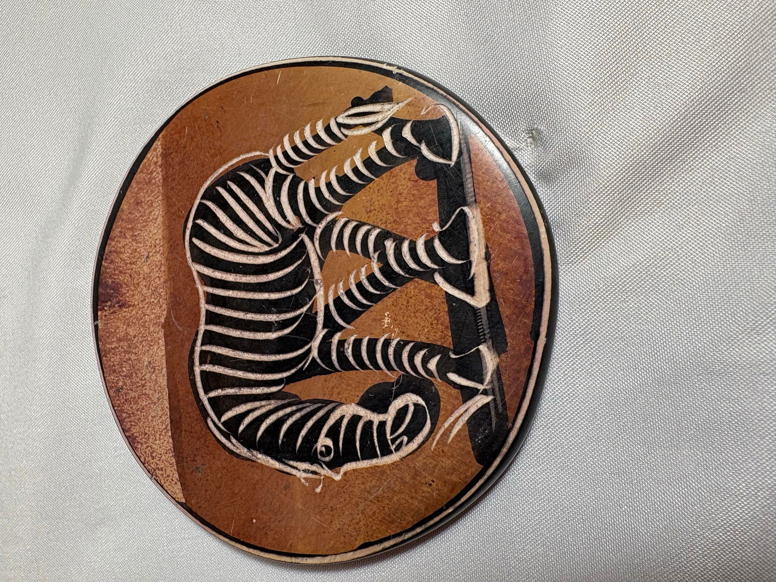 African Clay Sculpted Heavy Coaster Set Illustrating Various African Animal. - 6