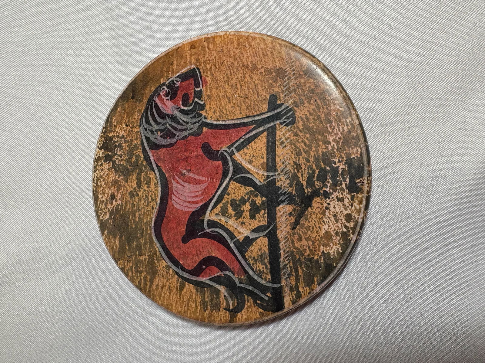 African Clay Sculpted Heavy Coaster Set Illustrating Various African Animal. - 8