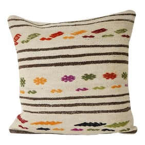 Turkish Hemp Decorative Kilim Pillow Cover
