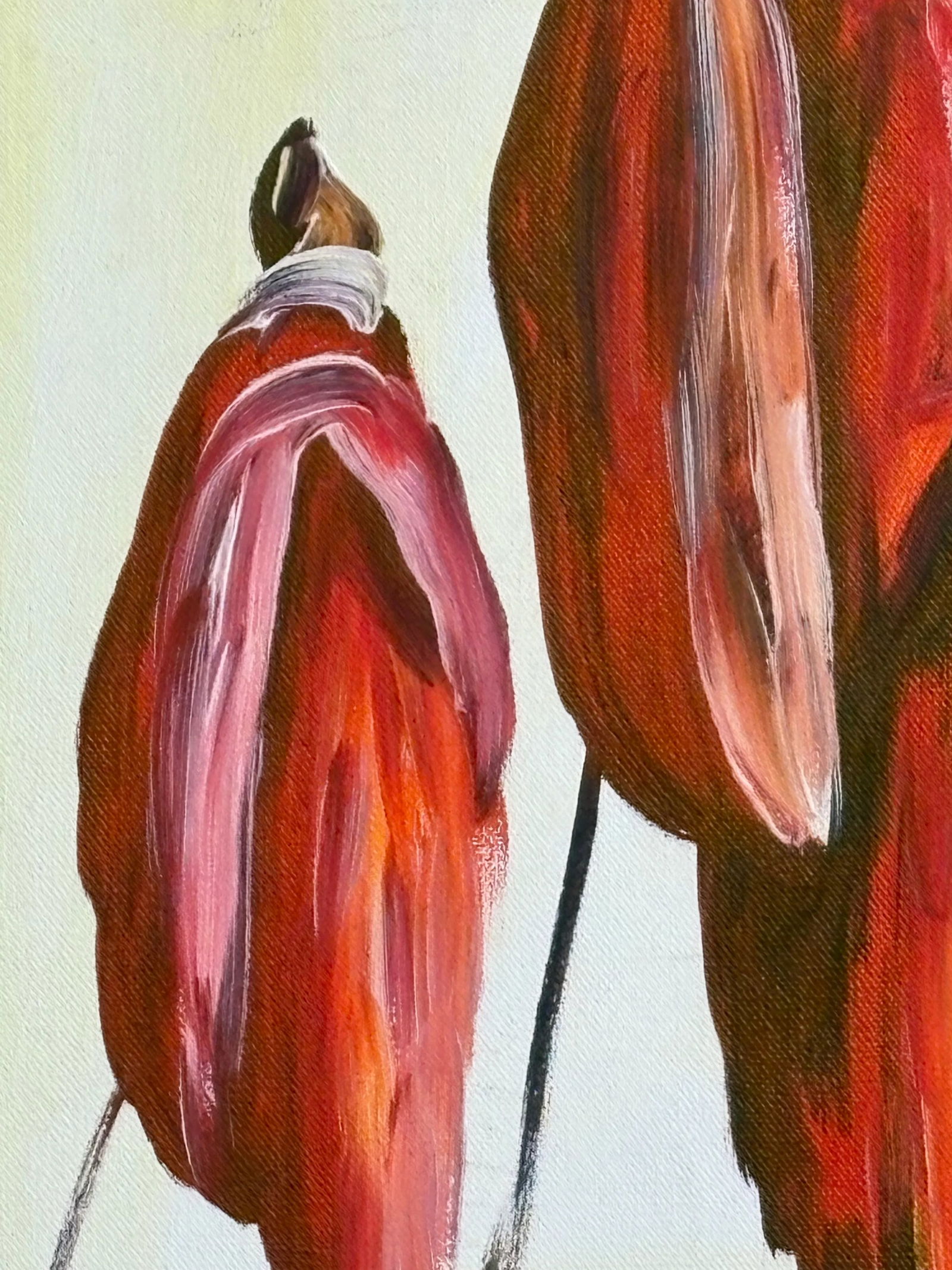 Original Canvas Painting of Maasai Ladies Stepping Out in Style - 3