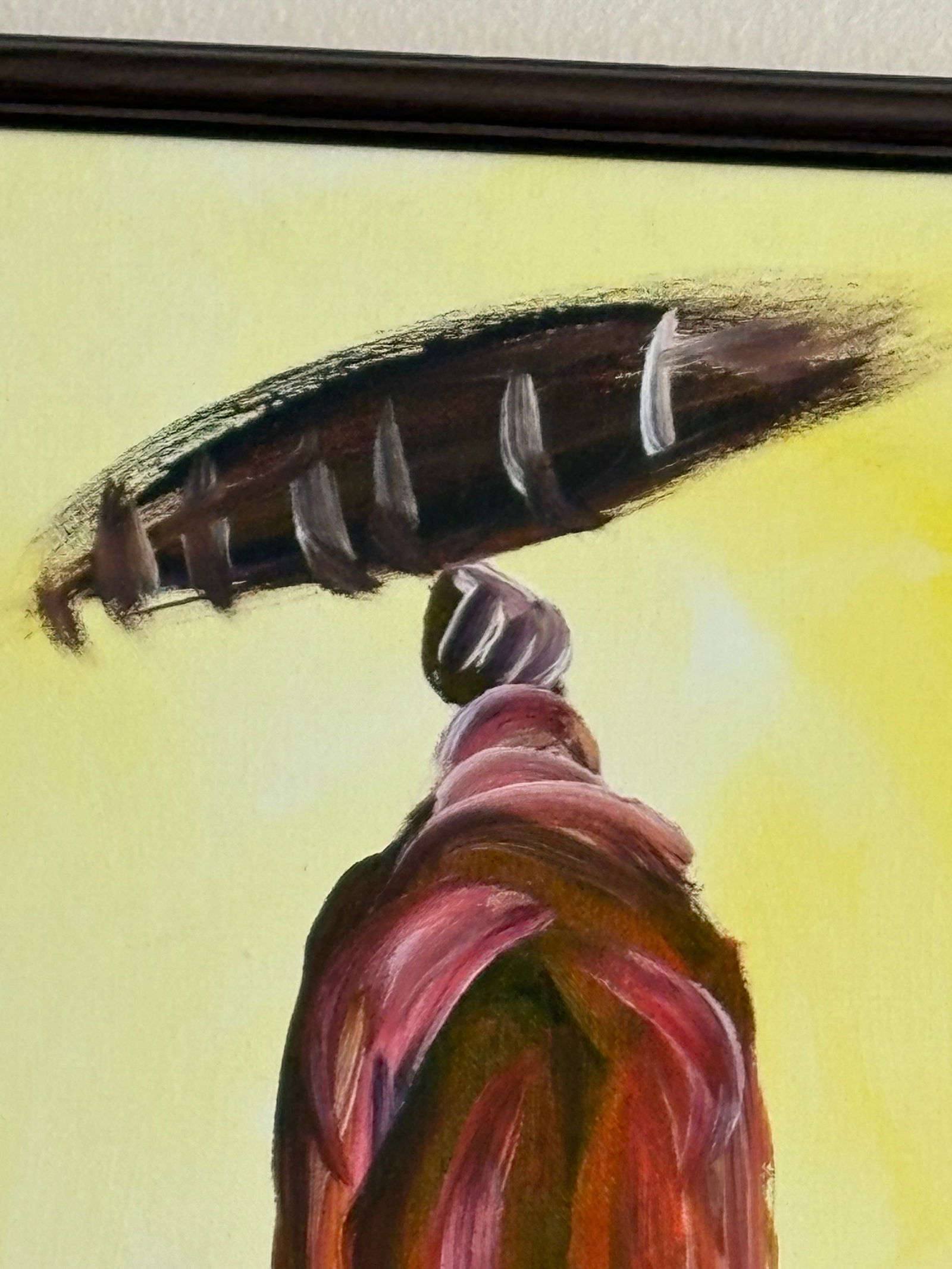 Original Canvas Painting of Maasai Ladies Stepping Out in Style - 5