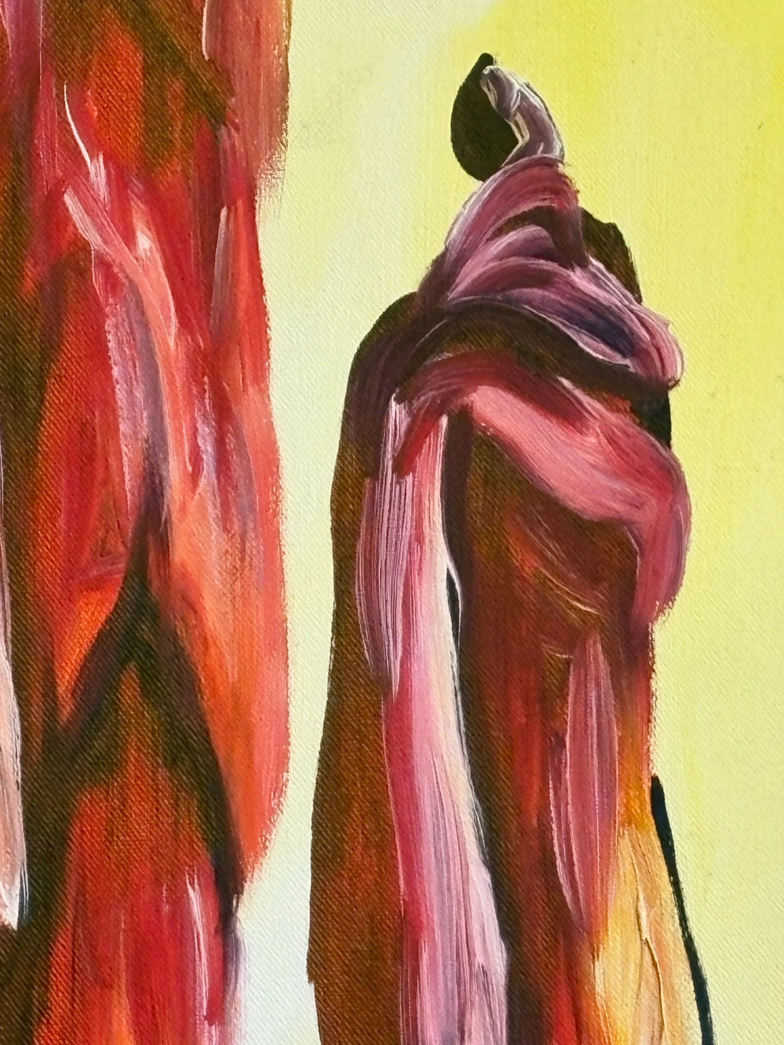 Original Canvas Painting of Maasai Ladies Stepping Out in Style - 6
