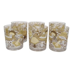 1970s Acrylic Musghroom Glasses by H J Stotter - Set of 6