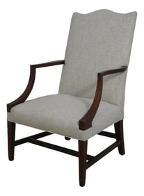 Kindel Inlaid Federal Mahogany Lolling Chair