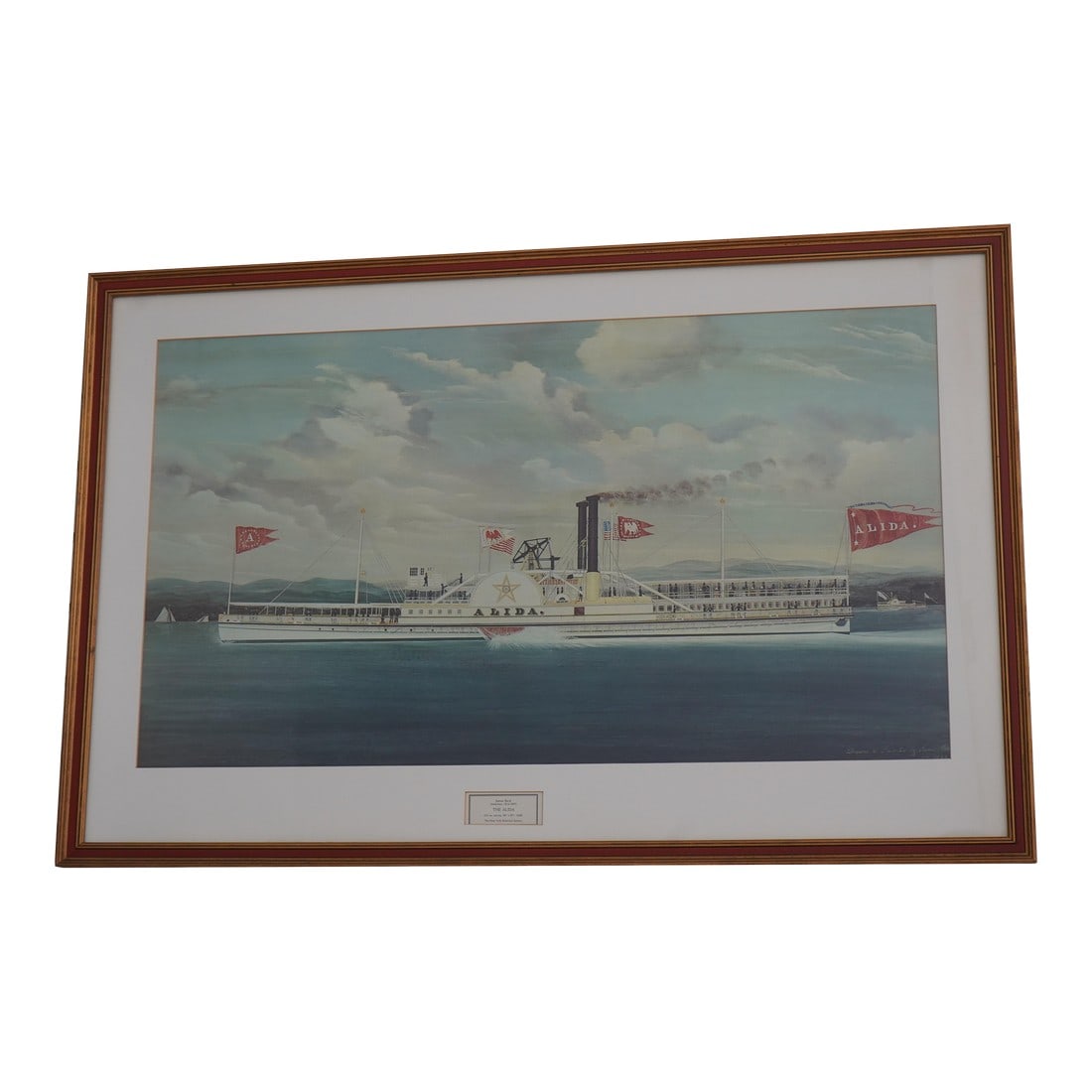 James Bard Aldia Steamship Vintage Framed Print in Frame (1 of 13)