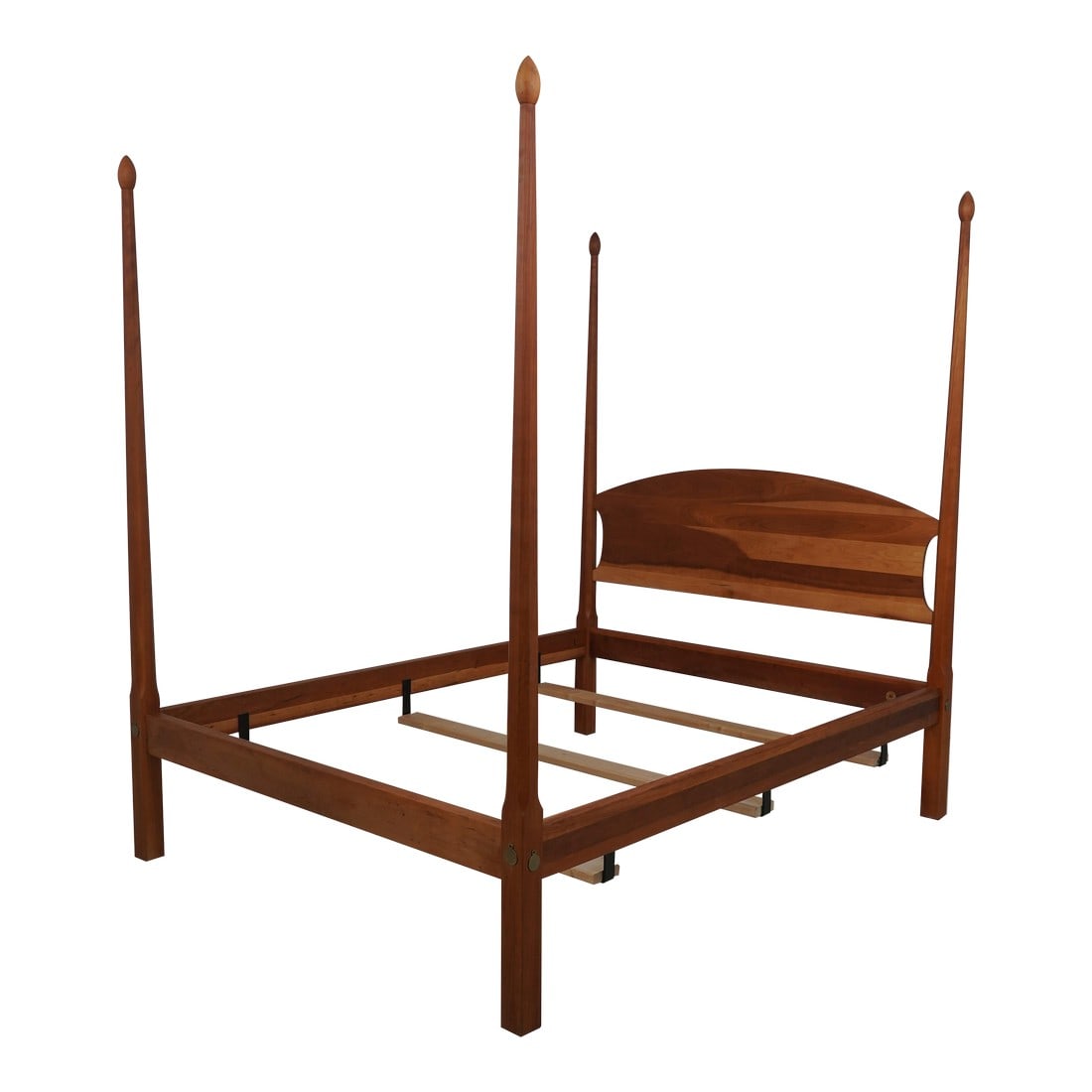 Stickley Queen Size Cherry Poster Bed: Age: C.2001 Details: Finish no.703 Bolted Rail Construction High Quality Construction Pencil Point Tapered Posts Natural Oil Finish Offered @ Fraction Original Retail Cost Condition: Excellent Origina