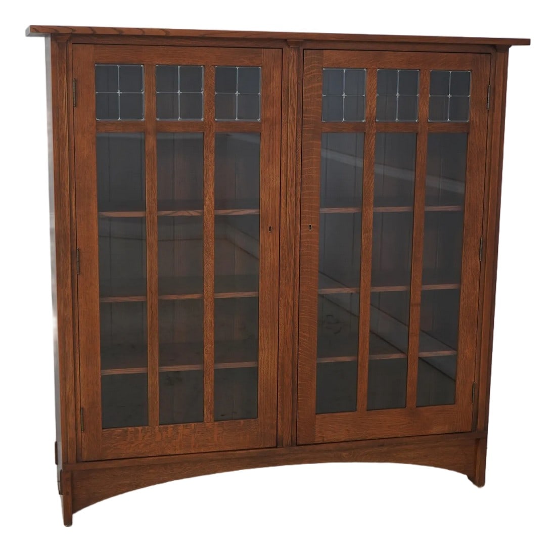 Stickley Mission Oak 2 Door Bookcase (1 of 15)