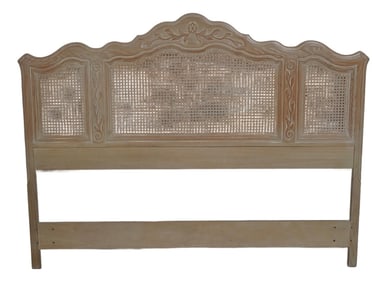 Drexel Cabernet Blanc Cane Back Queen Headboard