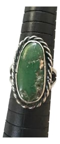 Vintage Turquoise and Sterling Silver Ring, Size 8
