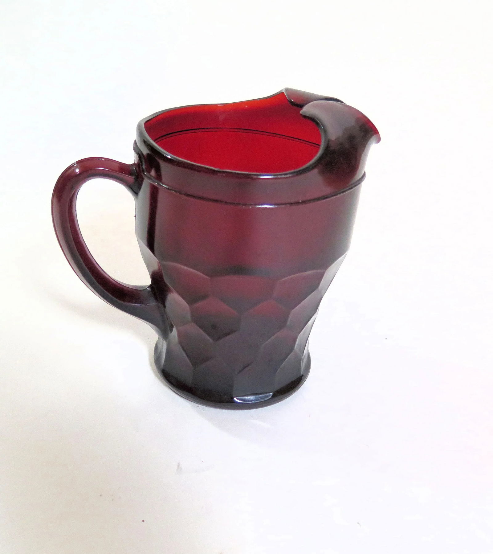 Mid 20th Century Venetian Ruby Red Glass Pitcher - 5