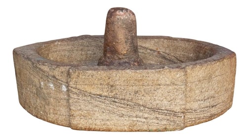 Rustic Raipur Stone Kharal Mortar