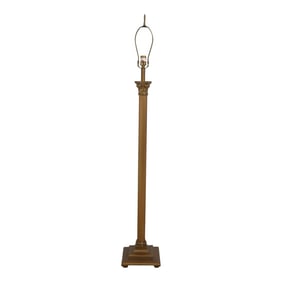 Ethan Allen Column Style Metal Floor Lamp