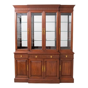 Henkel Harris Cherry Large China Cabinet Breakfront