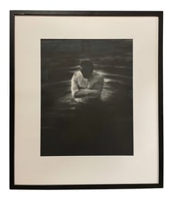 Contemporary Self-Portrait of Robert Stivers Black and White Photograph, Framed
