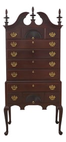 Kindel Mahogany Queen Anne Style Highboy Chest