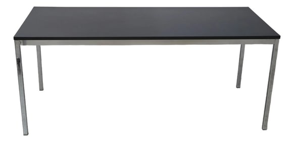 Modern Design Chrome Base Top Dining Table or Desk