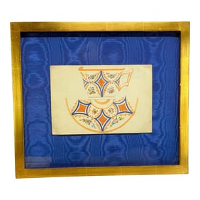 Viennese Porcelain Design Watercolor, Alt-Wiener Porzellan Fabrik, Ca. 1840–1850