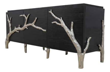 Global View Branch 3 Door Modern Console Cabinet