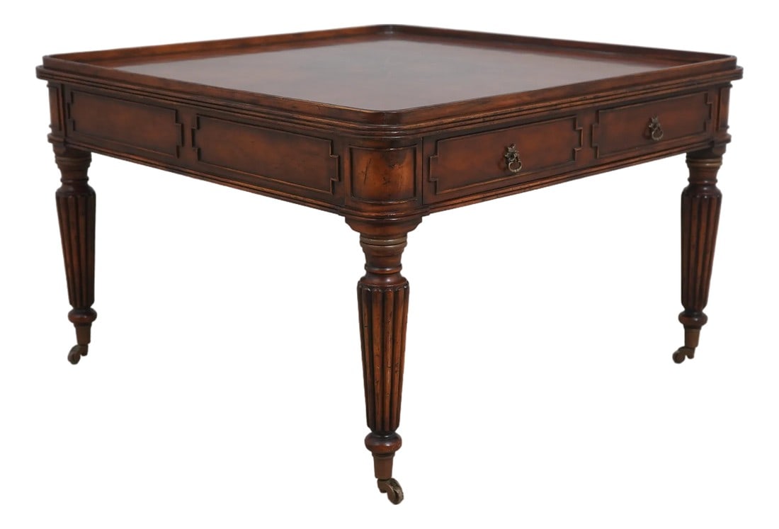 Jonathan Charles Starburst Inlaid Top Coffee Table (1 of 16)