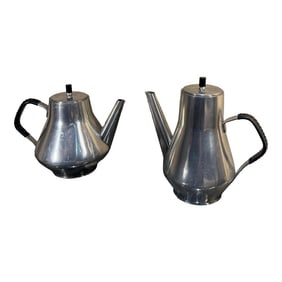 BrÃ¸drene Mylius Norway Pewter Tea Coffee Pots Scandinavian Modern