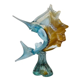 Murano Vintage Swordfish Sculpture