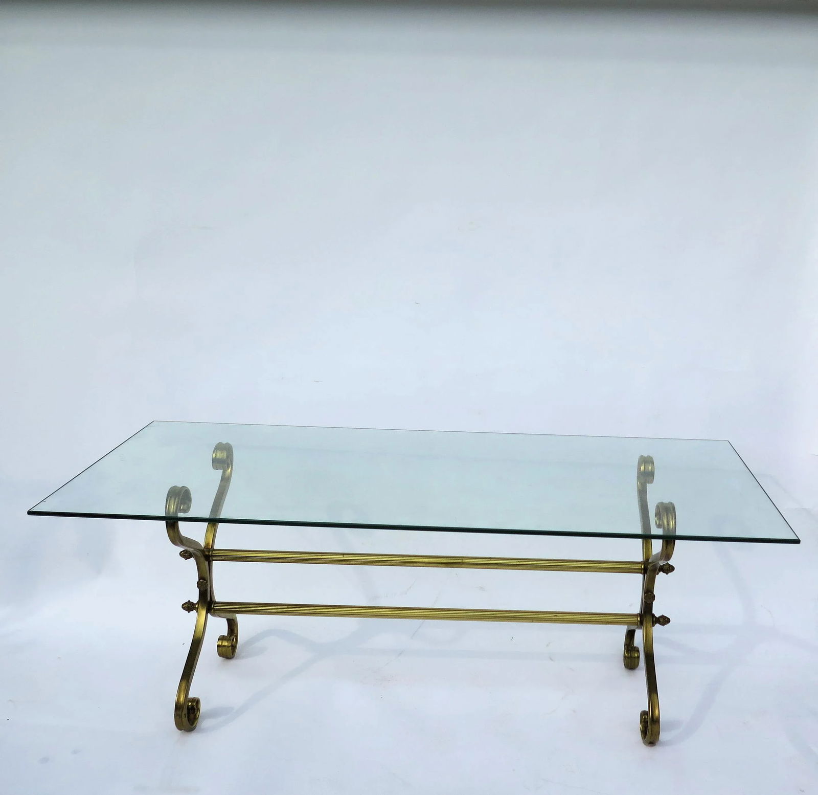 Hollywood Regency Italian Scroll Coffee Table - 2