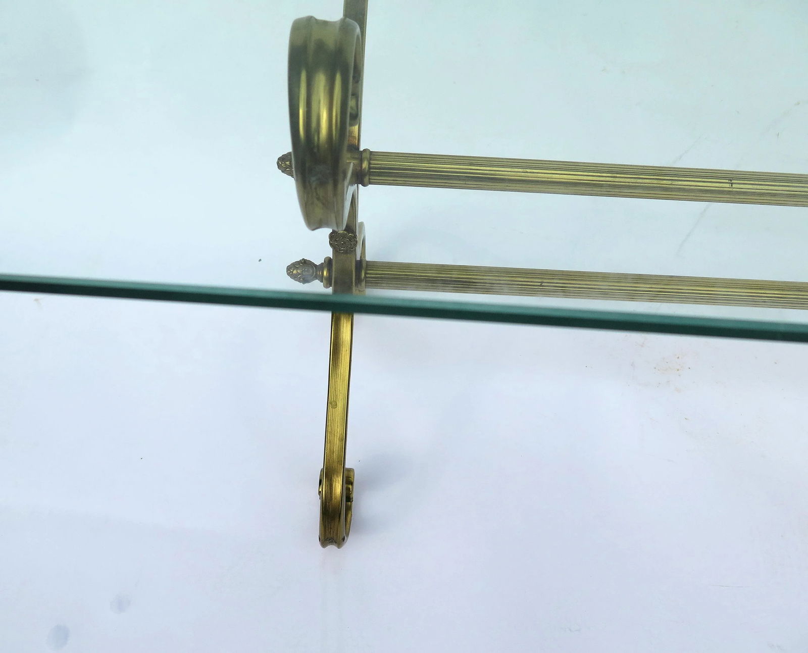 Hollywood Regency Italian Scroll Coffee Table - 4