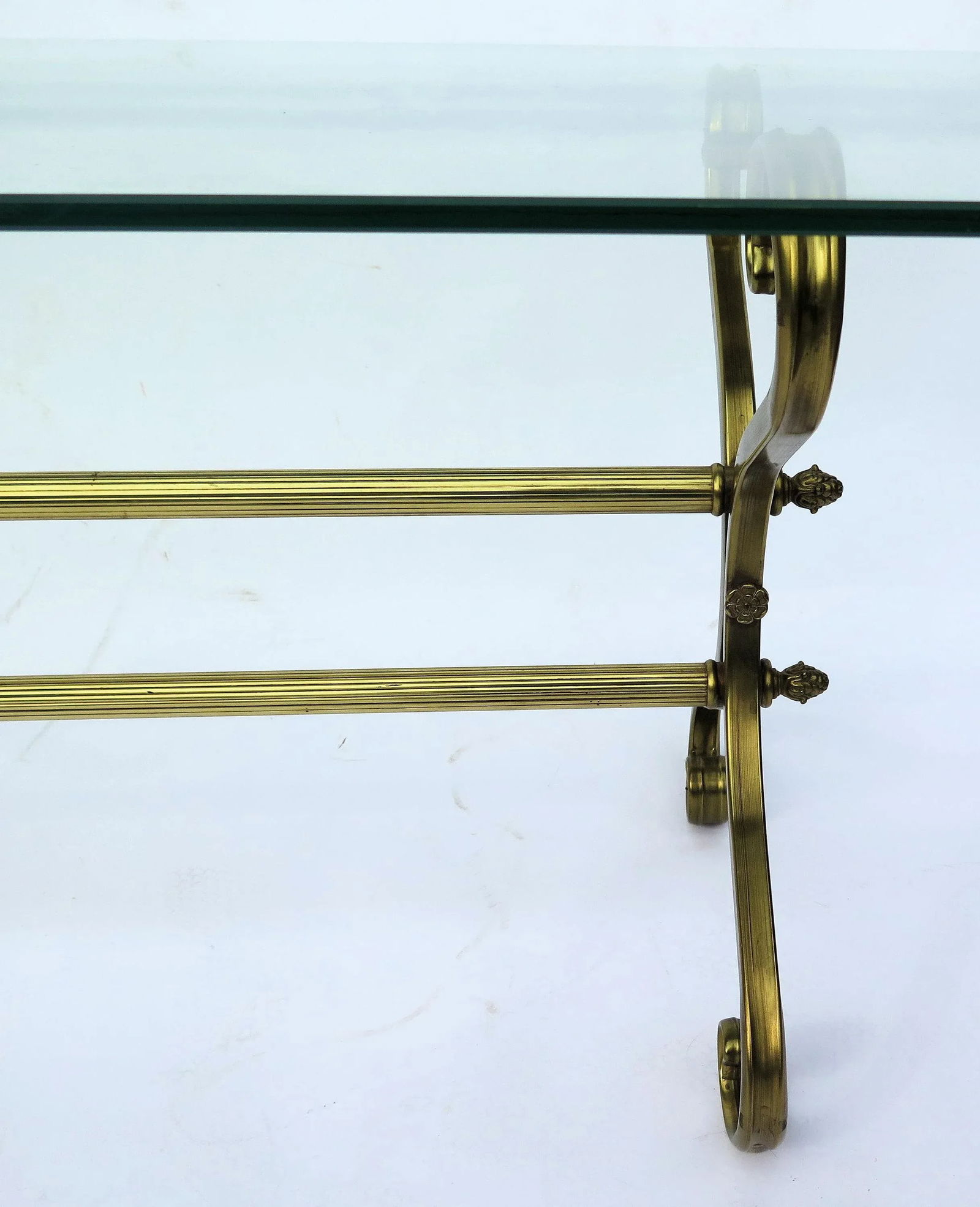 Hollywood Regency Italian Scroll Coffee Table - 5