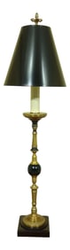 John Richard Brass & Black Tall Table Lamp