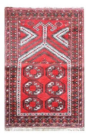 Vintage Afghani Prayer Rug