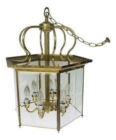 Vintage 1970s 6 Light Asian Cage Style Chandelier