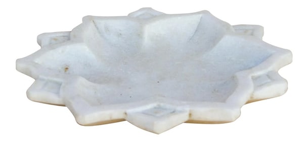 Kalinda Open Lotus Marble Plate