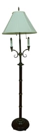 Knob Creek Mahogany Base Floor Lamp