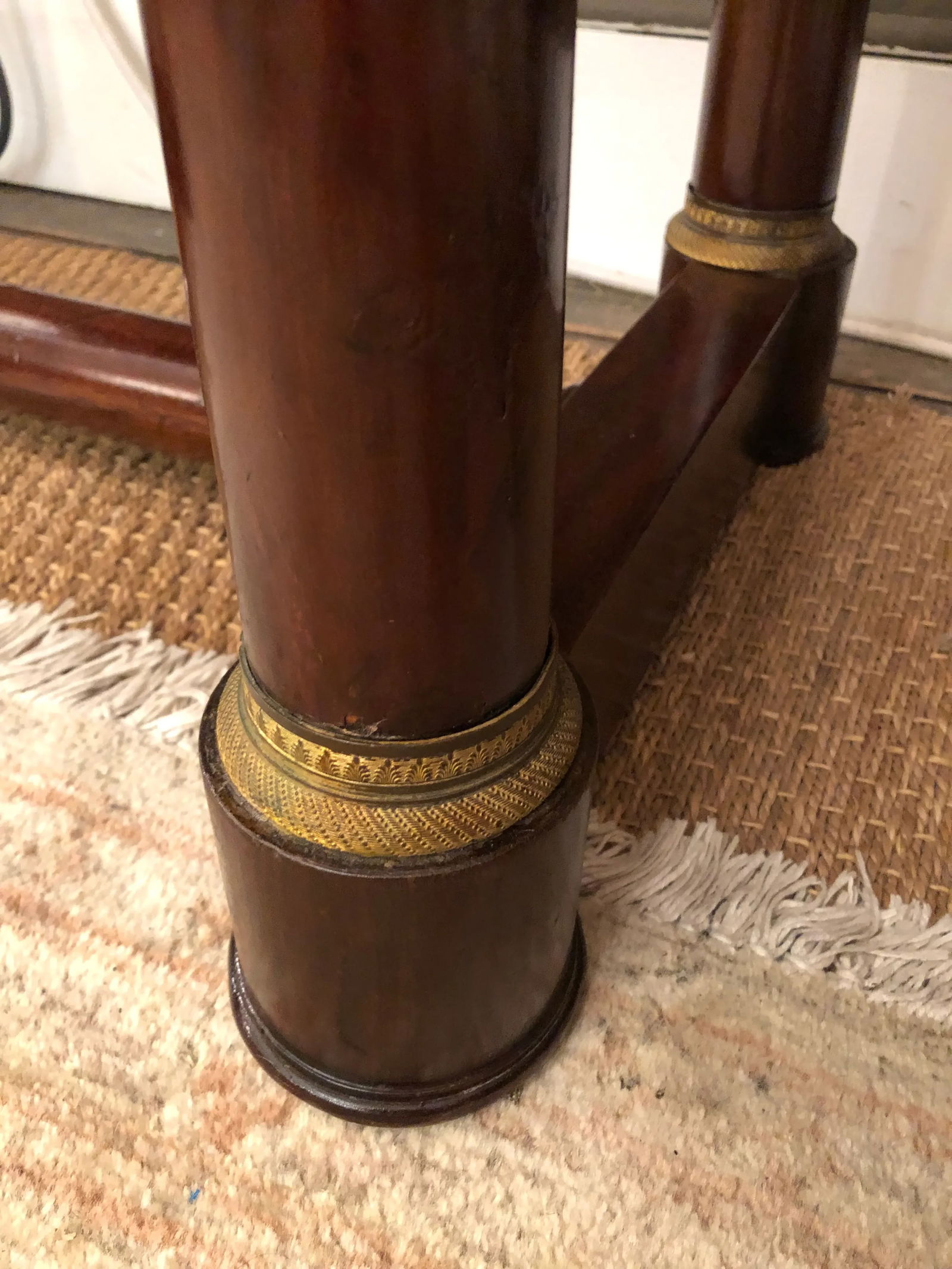 Federal Mahogany and Marble Vanity With Bronze Details - 10