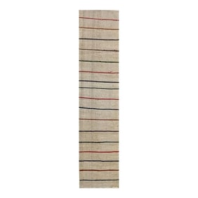 Handwoven Scandinavian Style Kilim Runner Rug 2"5" X 11"1"