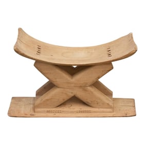 X Stretcher Rustic African Ashanti Stool