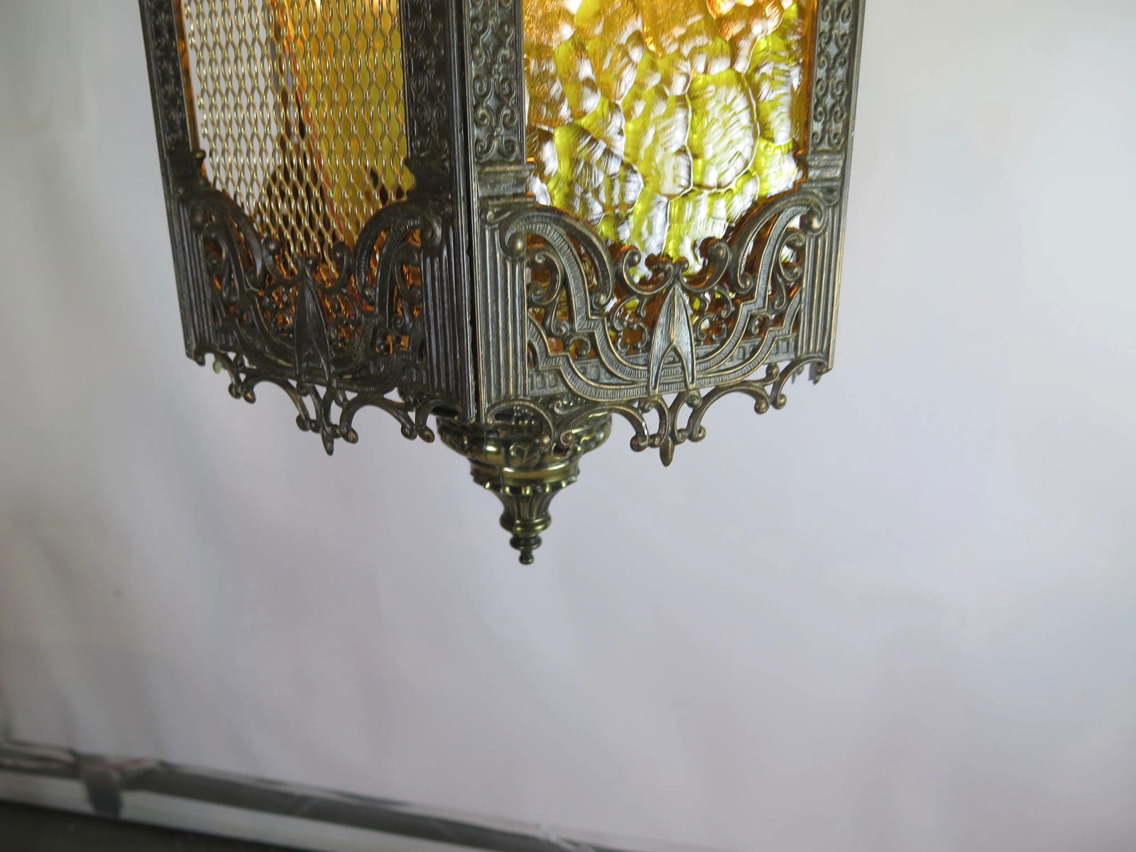 Vintage Pentagon Medieval Style Swag Pendant - 5